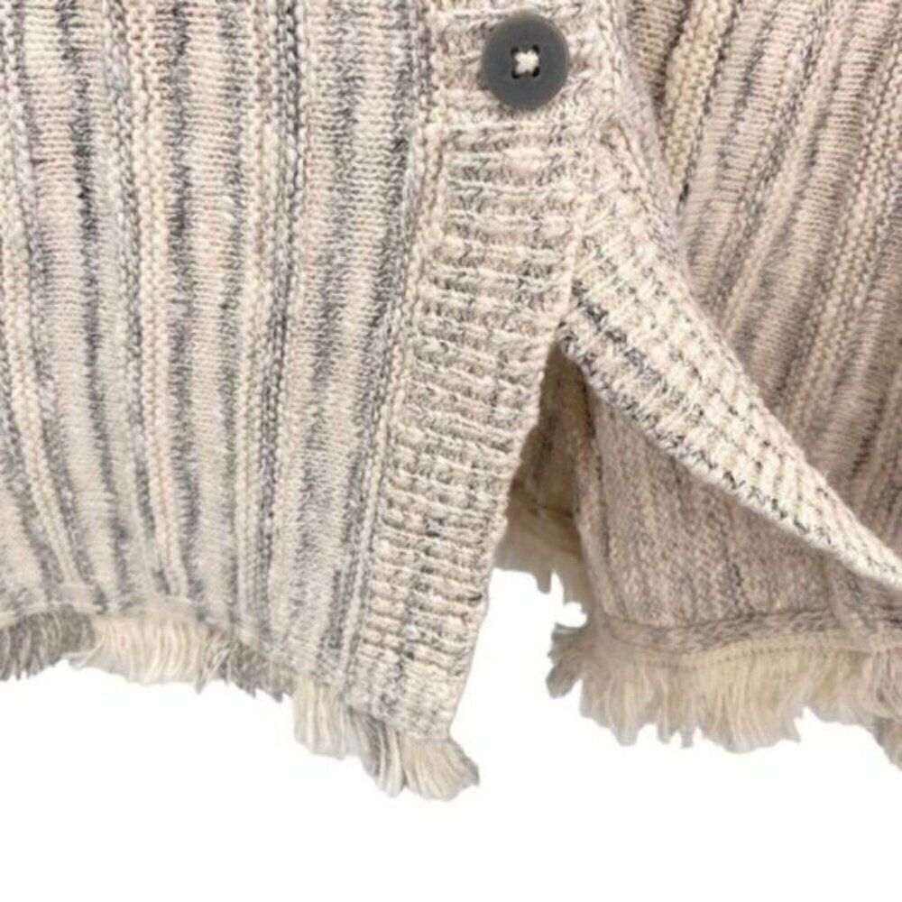 J. Jill Womens Marled Fisherman Knit Sweater Button Back - Picture 13 of 13